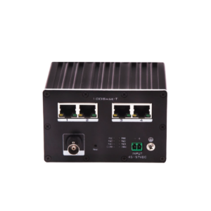 The KBC EECF1-LS4-T-WN-B is a fully ruggedized Ethernet over coax transmitter
